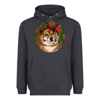 Smoke Shiba Inu Christmas Heavyweight Hoodie - RanaPortraitStore