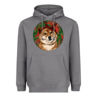 Storm Shiba Inu Christmas Heavyweight Hoodie - RanaPortraitStore