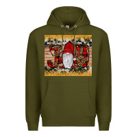Army Green gnome joy Premium Hoodie - JahusDesignShop
