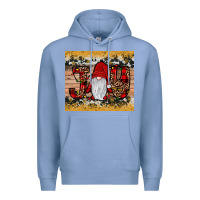 Colony Blue gnome joy Premium Hoodie - JahusDesignShop