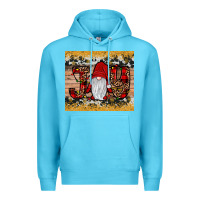 Ocean Blue gnome joy Premium Hoodie - JahusDesignShop