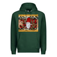 Sports Green gnome joy Premium Hoodie - JahusDesignShop