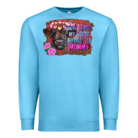 Ocean Blue sorry ladies my heart belongs to mommy highland calf Premium Sweatshirt - RanaPortraitStore