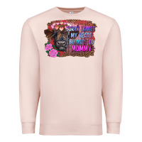 Pale Pink sorry ladies my heart belongs to mommy highland calf Premium Sweatshirt - RanaPortraitStore