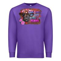 Purple sorry ladies my heart belongs to mommy highland calf Premium Sweatshirt - RanaPortraitStore