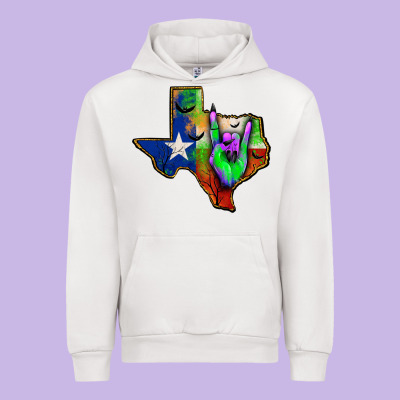 Texas Map Halloween Urban Hoodie Designed By Jahusdesignshop