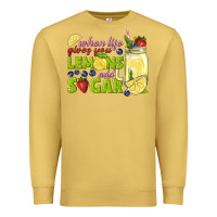 Antique Gold when life gives you lemons add sugar tbw Premium Sweatshirt - texasbilliewilder
