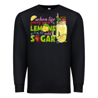 Black when life gives you lemons add sugar tbw Premium Sweatshirt - texasbilliewilder
