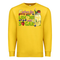 Lemon when life gives you lemons add sugar tbw Premium Sweatshirt - texasbilliewilder