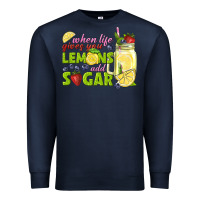 Navy when life gives you lemons add sugar tbw Premium Sweatshirt - texasbilliewilder