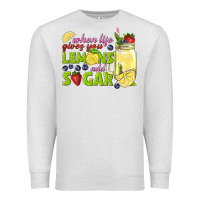 Oatmeal Heather when life gives you lemons add sugar tbw Premium Sweatshirt - texasbilliewilder