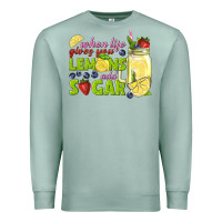 Seafoam when life gives you lemons add sugar tbw Premium Sweatshirt - texasbilliewilder