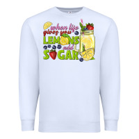 White when life gives you lemons add sugar tbw Premium Sweatshirt - texasbilliewilder