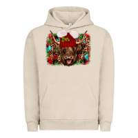 Pigment French Oak highland cow christmas Urban Hoodie - JahusDesignShop
