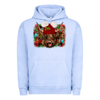 Pigment Grape Ice highland cow christmas Urban Hoodie - JahusDesignShop
