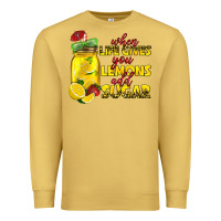 Antique Gold when life gives you lemons add sugar Premium Sweatshirt - texasbilliewilder