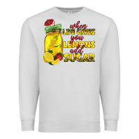 Dove Grey when life gives you lemons add sugar Premium Sweatshirt - texasbilliewilder