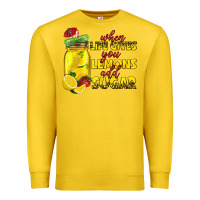 Lemon when life gives you lemons add sugar Premium Sweatshirt - texasbilliewilder