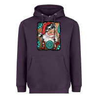 Plum Santa Claus Joy Heavyweight Hoodie - RanaPortraitStore