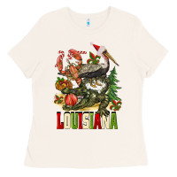 Bone Christmas Louisiana Ladies Tee - BarkalooDesign