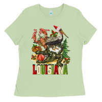 Matcha Christmas Louisiana Ladies Tee - BarkalooDesign
