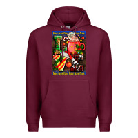 Burgundy love coffee cup Christmas Premium Hoodie - AdoDesignShop