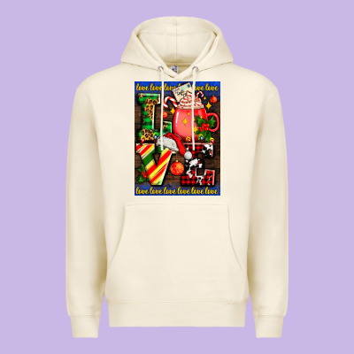 Love Coffee Cup Christmas Premium Hoodie Designed By Adodesignshop