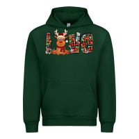 Forest Green love christmas reindeer Urban Hoodie - Jasminsmagicworld
