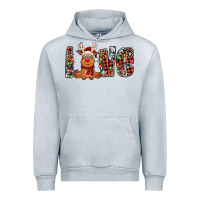 Heather Grey love christmas reindeer Urban Hoodie - Jasminsmagicworld