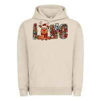 Pigment French Oak love christmas reindeer Urban Hoodie - Jasminsmagicworld