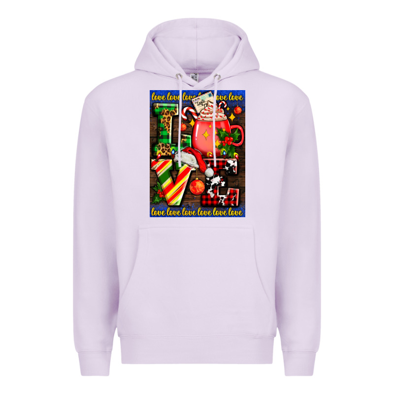 Love Coffee Cup Christmas Premium Hoodie by AdoDesignShop | Teevron