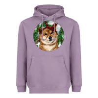 Lavender Shiba Inu Christmas Heavyweight Hoodie - RanaPortraitStore