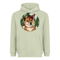 Matcha Shiba Inu Christmas Heavyweight Hoodie - RanaPortraitStore