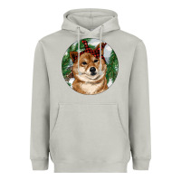 Moon Dust Shiba Inu Christmas Heavyweight Hoodie - RanaPortraitStore