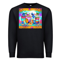 Black stitch summer coffee cups Premium Sweatshirt - Zillion Design Studio