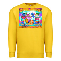 Lemon stitch summer coffee cups Premium Sweatshirt - Zillion Design Studio
