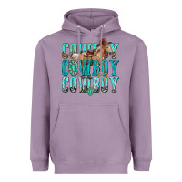 Lavender cowboy cowboy cowboy Heavyweight Hoodie - texasbilliewilder