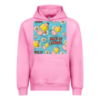 Fuchsia Pink back to school seamless pattern Urban Hoodie - BundleAndBundleShop