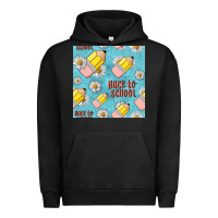 Pigment Black back to school seamless pattern Urban Hoodie - BundleAndBundleShop