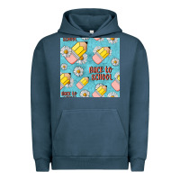Pigment Midnight Navy back to school seamless pattern Urban Hoodie - BundleAndBundleShop