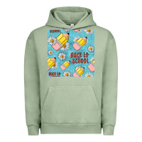 Pigment Oil Green back to school seamless pattern Urban Hoodie - BundleAndBundleShop