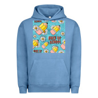 Pigment Pebble Blue back to school seamless pattern Urban Hoodie - BundleAndBundleShop