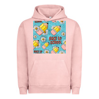 Pigment Salmon back to school seamless pattern Urban Hoodie - BundleAndBundleShop
