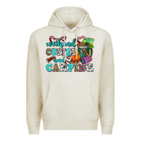 Oatmeal Heather weekend coffee and camping Premium Hoodie - AdoDesignShop