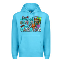 Ocean Blue weekend coffee and camping Premium Hoodie - AdoDesignShop