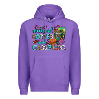 Purple weekend coffee and camping Premium Hoodie - AdoDesignShop