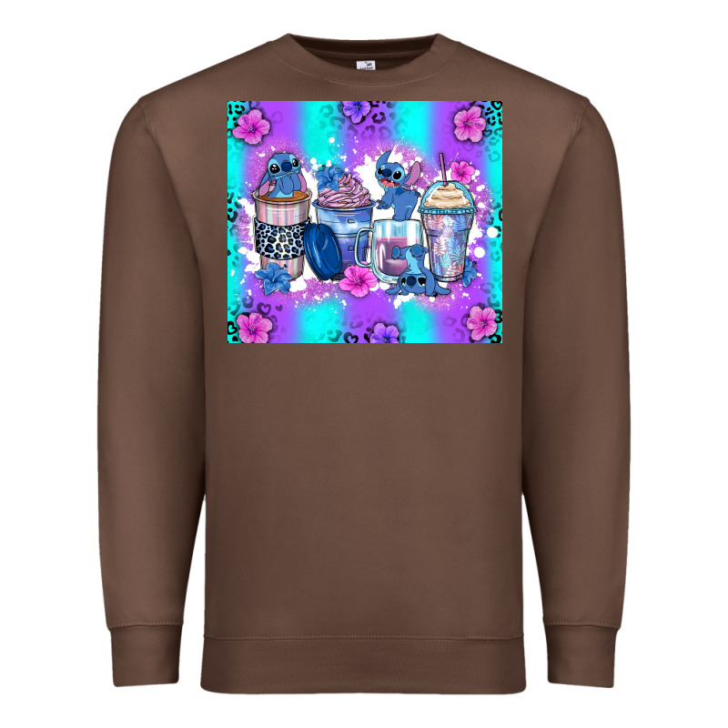 Stitch Coffee Cups Premium Sweatshirt by Zillion Design Studio | Teevron