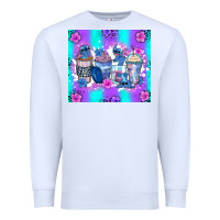 White stitch coffee cups Premium Sweatshirt - Zillion Design Studio
