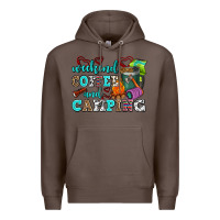 Coffee weekend coffee and camping Premium Hoodie - AdoDesignShop