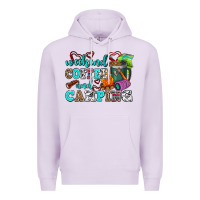 Lilac weekend coffee and camping Premium Hoodie - AdoDesignShop